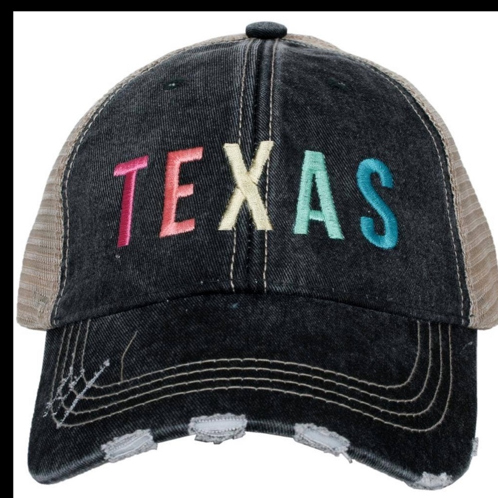 Texas Multicolored Adjustable Trucker Baseball Cap